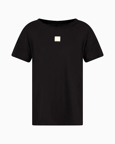 Relaxed fit T-shirt with round neck and logo