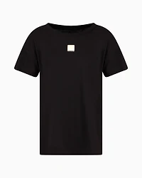 Relaxed fit T-shirt with round neck and logo