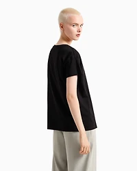 Relaxed fit T-shirt with round neck and logo