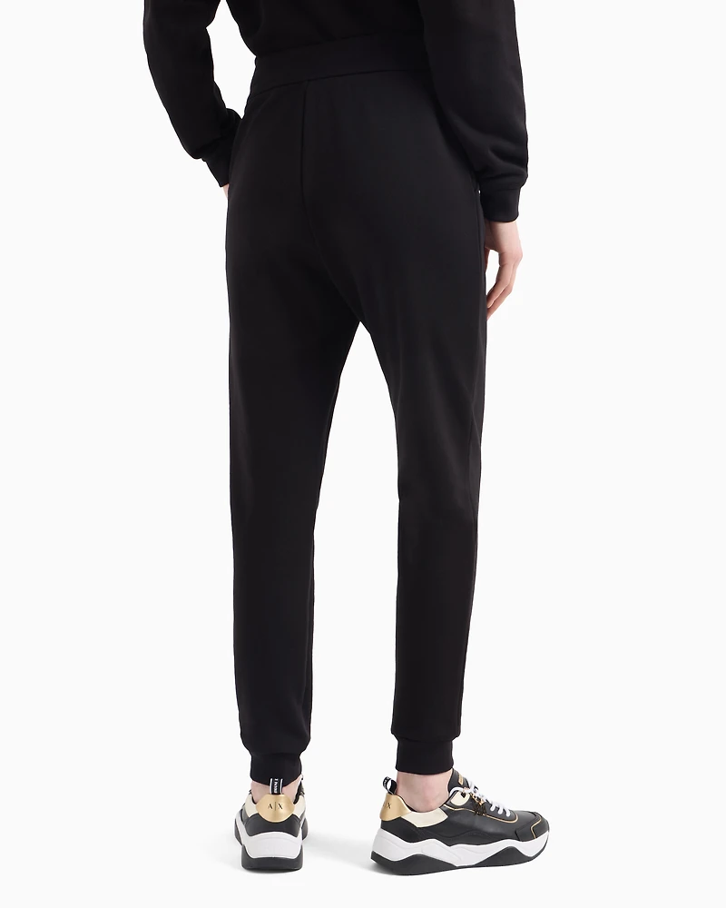 Soft yarn jogger pants with logo