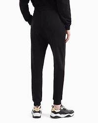 Soft yarn jogger pants with logo