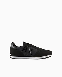 Sneakers with micro-suede, mesh and nylon details