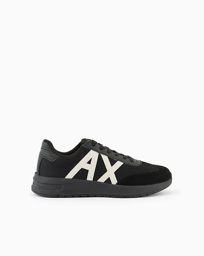 High-soled trainers with logo