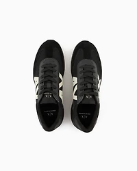 High-soled trainers with logo
