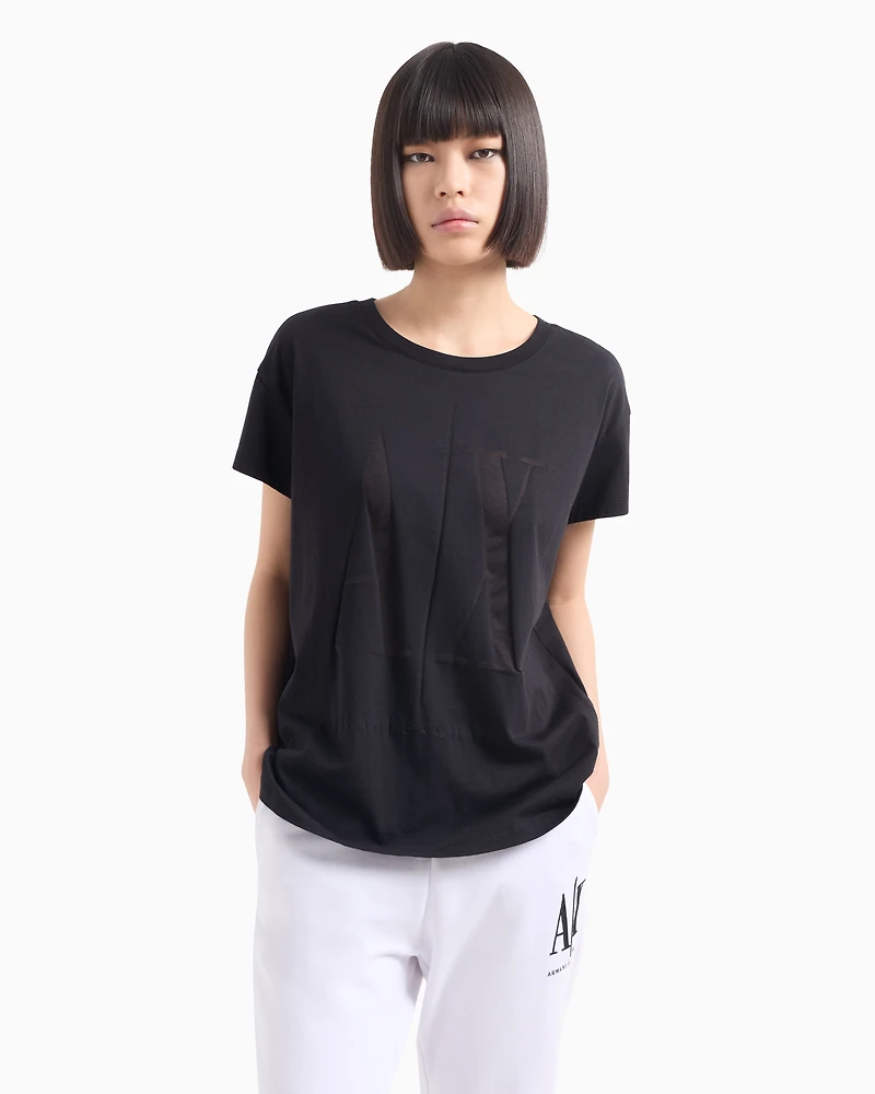 Icon Project over-fit T-shirt with maxi logo