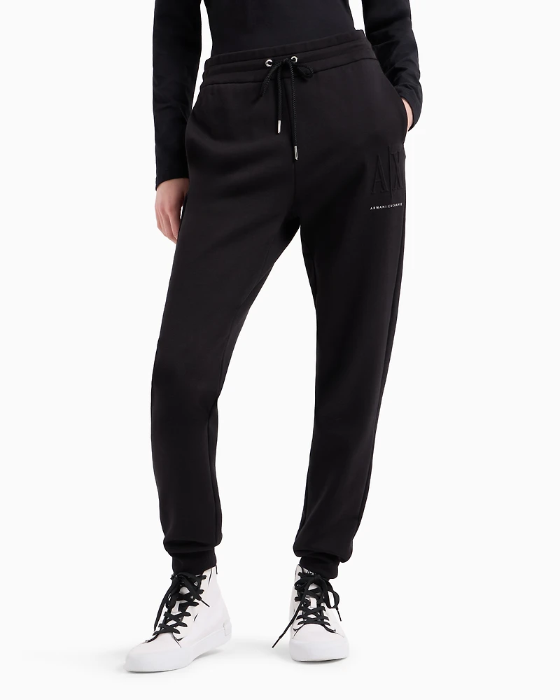 Jogger pants with embossed logo