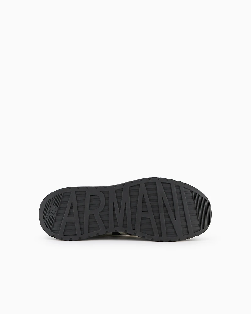 High-soled trainers with logo