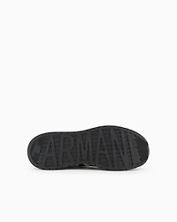 High-soled trainers with logo