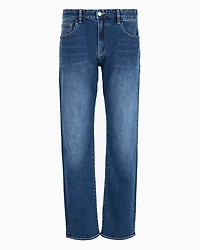 J13 slim fit jeans in indigo denim