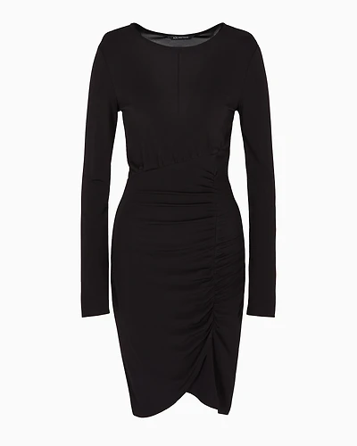 Stretch fabric tulip midi dress