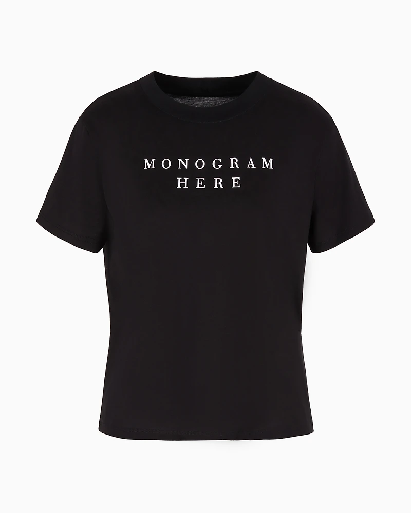 Regular fit t-shirt pima cotton "Monogram here"