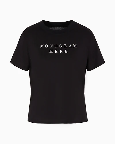 Regular fit t-shirt pima cotton "Monogram here"