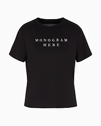 Regular fit t-shirt pima cotton "Monogram here"