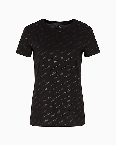 Regular fit jersey T-shirt with allover ASV logo
