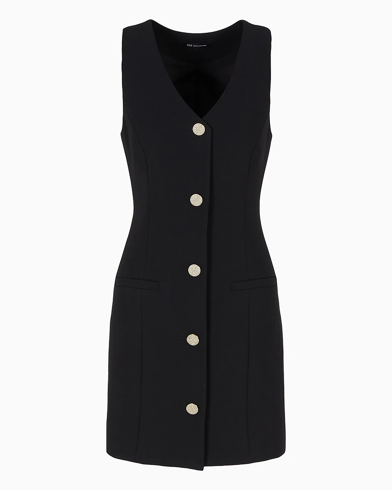 Short poplin dress