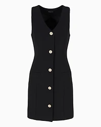 Short poplin dress