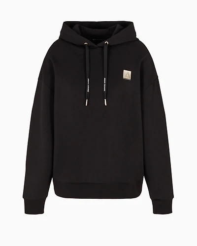 Stretch double knit hoodie