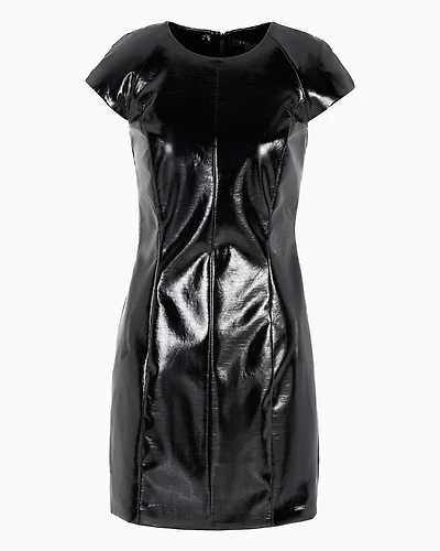 Lurex midi dress with open back