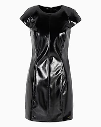 Lurex midi dress with open back