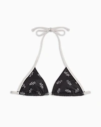 ASV recycled fabric monogram bikini top