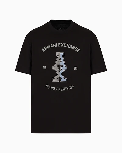 Regular fit T-shirt with maxi-print ASV cotton