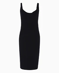 Knitted pencil longuette dress