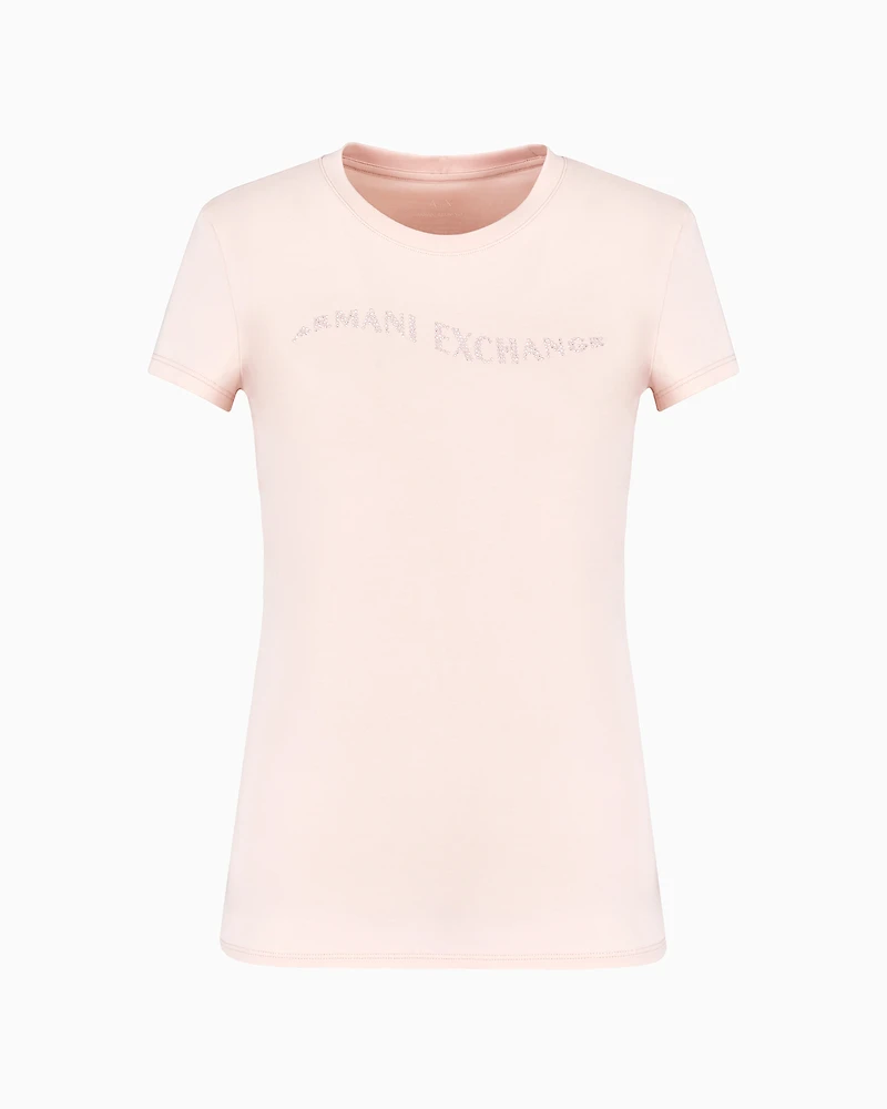Slim fit T-shirt with wave logo