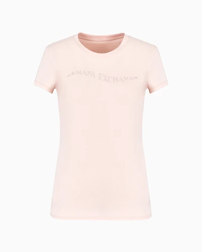 Slim fit T-shirt with wave logo