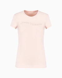 Slim fit T-shirt with wave logo