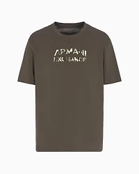 Regular fit T-shirt with camouflage logo ASV cotton