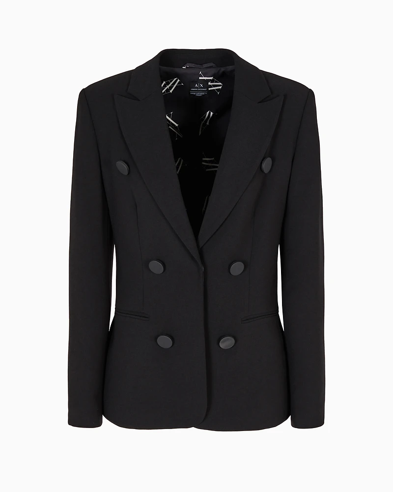 Single breasted satin jacket