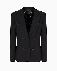 Single breasted satin jacket
