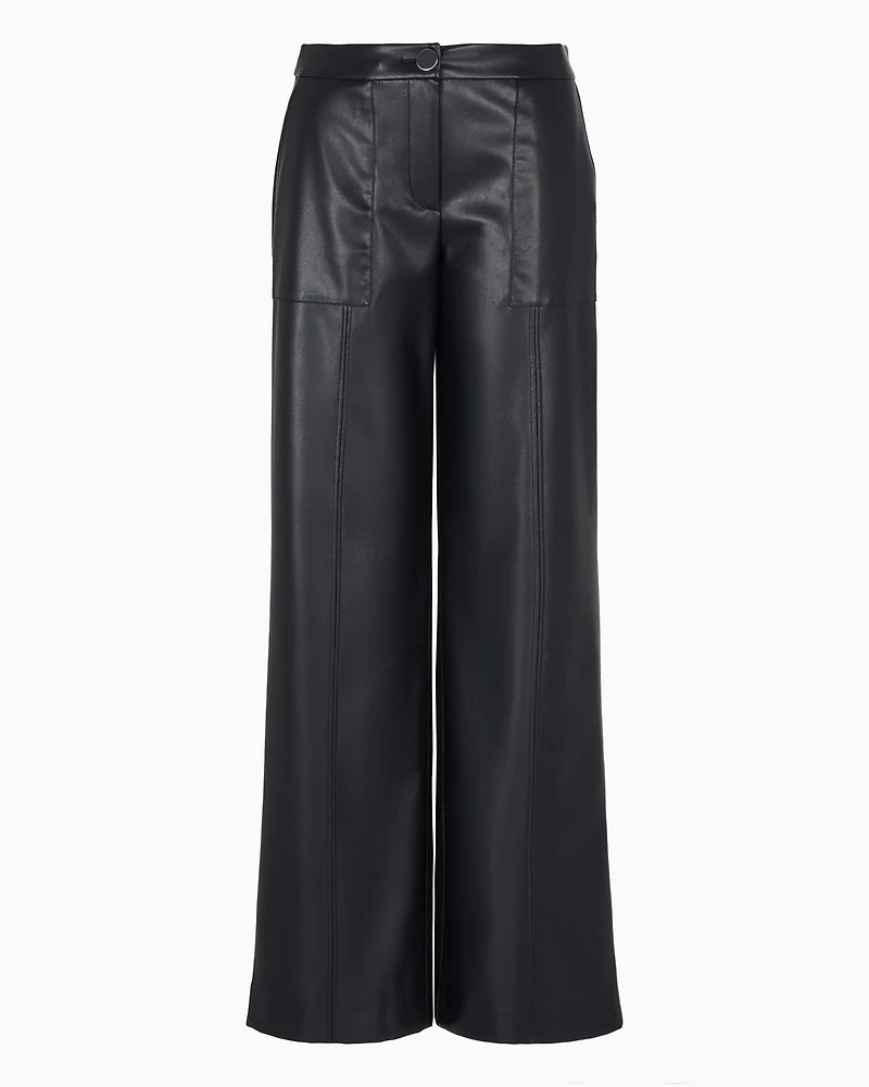 ASV coated fabric wide trousers