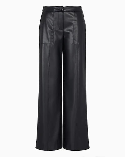 ASV coated fabric wide trousers