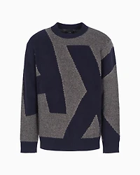 ASV Wool Blend Logo Crewneck Sweater