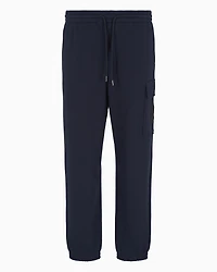 Organic cotton french terry cargo pants