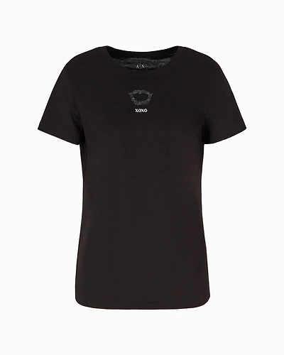 Regular fit T-shirt with XOXO print