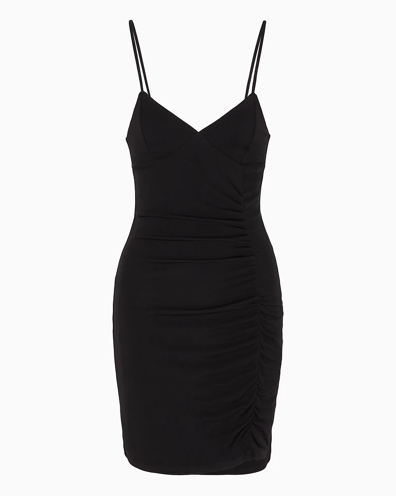 Draped matte jersey dress