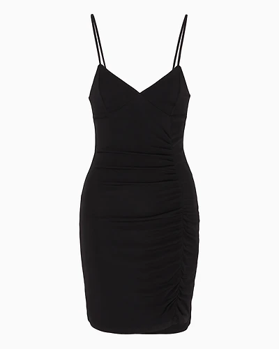 Draped matte jersey dress