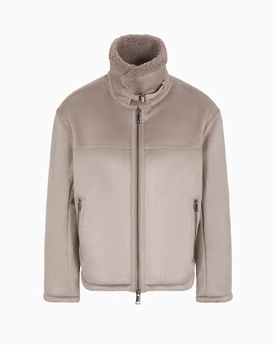Coated fabric jacket with soft interior A Line