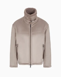 Coated fabric jacket with soft interior A Line