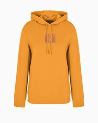 Hoodie with tone-on-tone monogram patch