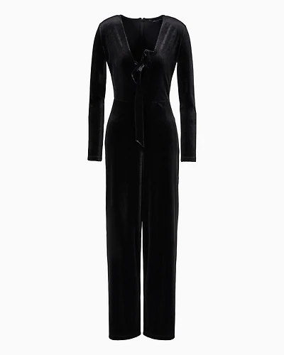 V-neck midi dress with contrasting logo