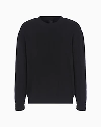 Checked Jacquard Crewneck Sweater