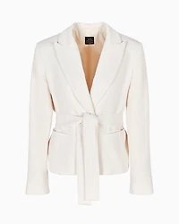 Corduroy jacket with belt