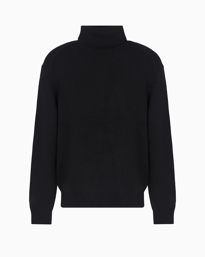 Wool Blend Turtleneck Sweater