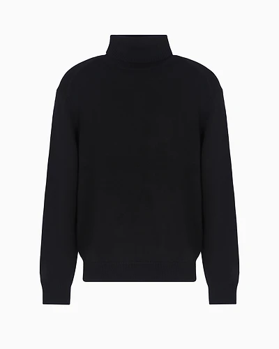 Wool Blend Turtleneck Sweater