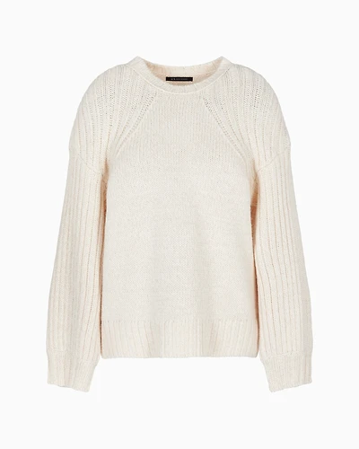Crewneck sweater with raglan sleeves