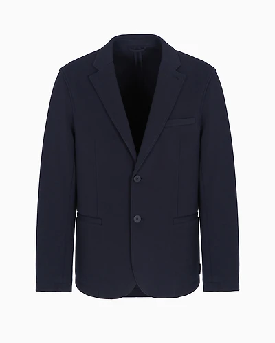 Single-breasted stretch cotton jacket