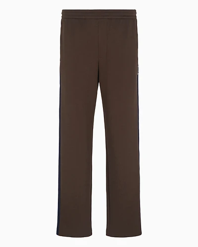 Regular fit trousers stretch cotton with elasticated waist